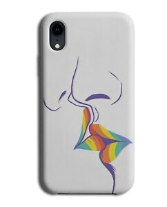 Pride Kiss Phone Case Cover Lips Rainbow Proud Lips Kisses Gift Present K140 