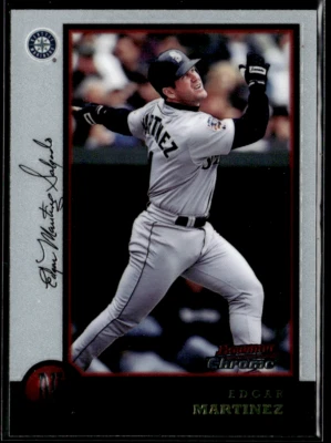 1998 Bowman Chrome #19 Edgar Martinez Mariners - Image 1 of 2