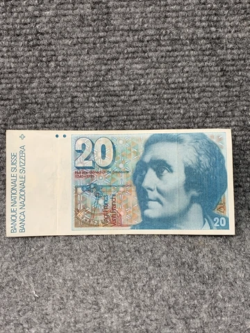 Switzerland Banknote 20 Francs 1987 Cover