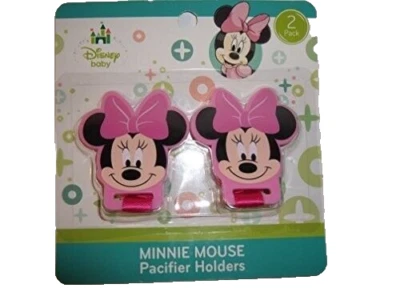 Soportes para chupetes Minnie Mouse o Mickey Mouse Foto 1 de 3