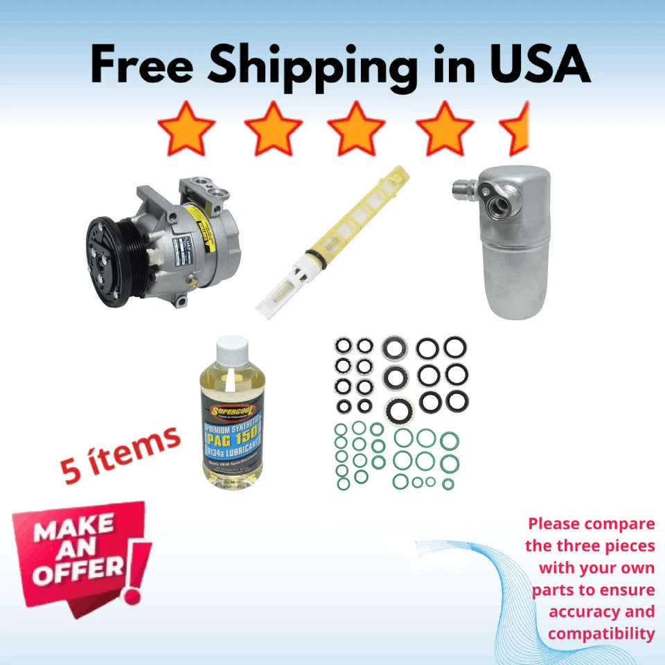 Compresor y secadores aire acondicionado apto para Chevrolet Venture 1997-2000 Foto 1 de 4