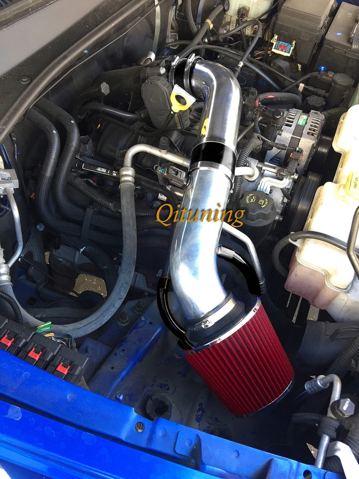 Kit de filtro de sistema de admisión de aire negro rojo 2 piezas para Dodge Nitro 2007-2009 3,7 L V6 Foto 1 de 1