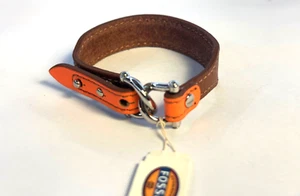 Armband Fossil Orange Braun 22 cm  Neu Art 19 - Bild 1 von 1