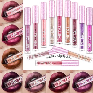 Lápiz labial de metal brillo brillo de labios de larga duración taza antiadherente Shimmer Diamond  - Imagen 1 de 26