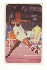 Robinson’s Athletics Card. Tessa Sanderson, Javelin