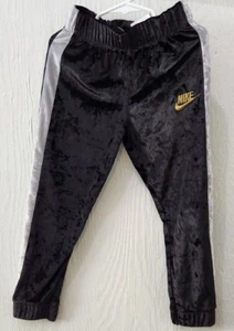 Pantaloni da jogger neri velluto per bambine taglia 4-5 anni (4) - Foto 1 di 5