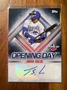 A70,424 - 2020 Topps Opening Day Autographs #ODAJSO Jorge Soler - Picture 1 of 1