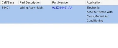 09 OEM 2009 Ford F150 debajo del tablero arnés de cableado con aire acondicionado manual 9L3T-14401-AK Foto 1 de 4