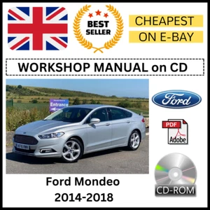 Ford Mondeo 2014-2018 WORKSHOP SERVICE REPAIR MANUAL GUIDE ON CD - Picture 1 of 8