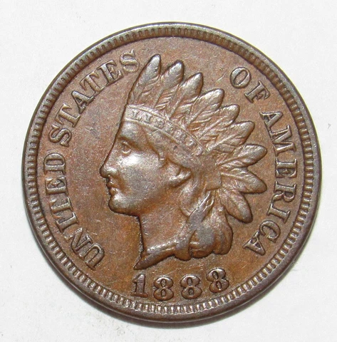 1888 Indian Head Cent XF (G1) Cover