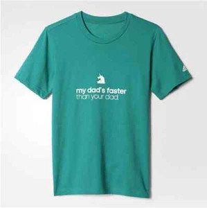 New Adidas Youth Boston Marathon My Dad Tee 2016 AZ9818 Size S~L - Picture 1 of 4