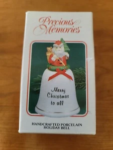 Precious Memories "Merry Christmas to all” Porcelain Christmas Bell with box - Picture 1 of 8