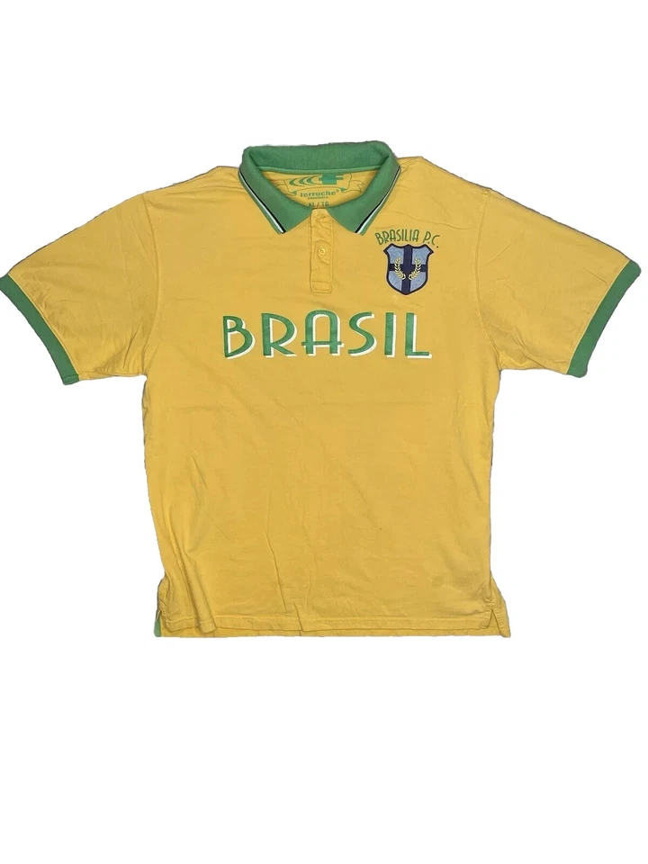 Camisa Polo De Colección Ferruche Brasil Para Hombre Talla XL Copa Mundial de Fútbol Muy Rara * Foto 1 de 4