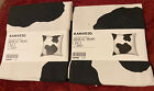 IKEA Cushion Cover Black White Ranveig Cow 20x20" Pillow Covers/ Lot of 2 New