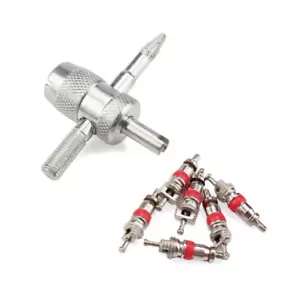 7Pcs Tyre Valve Core With Remover Tool Schrader Valves For Car or Bike Repair - Picture 1 of 4