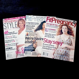Vintage 2001 Fit Pregnancy Magazine Lot June/July, Aug/Sept, Fall, Alex Kingston - Picture 1 of 23