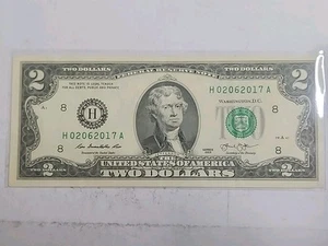 🎉👀$2 2013 H St Louis BEP True Birthday 🪖 🎖️Note FEB, 06 2017 🇺🇸🪖🎖️ - Picture 1 of 5