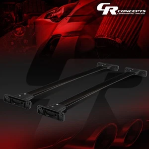 PAR NEGRO ALUMINIO ESTILO OE BARRA TRANSVERSAL PARA 05-12 PATHFINDER - Imagen 1 de 6