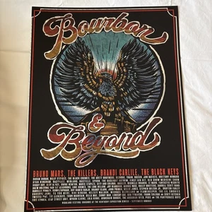 2023 Bourbon And Beyond FOIL Poster S#n Billy Strings Avett Brothers Black Keys - Bild 1 von 9