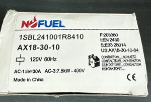 AX18-30-10-84 AC Contactor Nufuel 120v 60hz... Ver Descripción Detalle Para Información - Imagen 1 de 7
