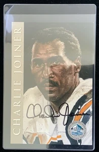 CHARLIE JOINER PLATINUM Autograph Hall of Fame Signature Series Card 188/2500 - Picture 1 of 2