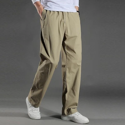 Pantalones de herramientas rectos sueltos para hombre Foto 1 de 4
