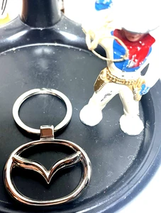 "Mazda" ~ 3D Chrome Logo Keychain/Keyring - Bild 1 von 2
