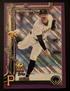 2025 Topps Holiday Paul Skenes Purple Glitter H70 /99 First One Pulled SSP - Bild 1 von 2