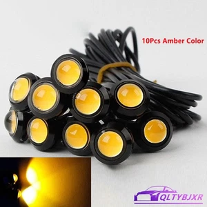 10x LED18MM Eagle Eye Car Motor Daytime Running DRL Tail Backup Light Bulb Amber - Foto 1 di 15