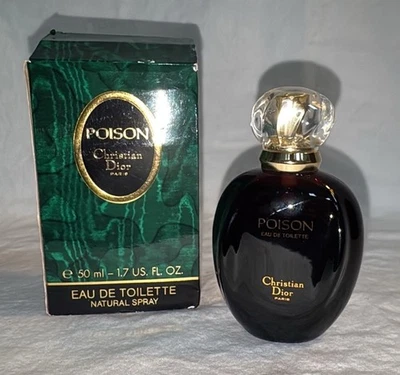 Eau de Toilette Christian Dior Poison de colección 1,7 fl oz/50 ml fórmula antigua nuevo Foto 1 de 4