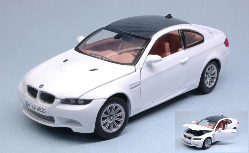 Motormax MTM73347W BMW M3 COUPE' 2007 WHITE 1:24 Modellino - Immagine 1 di 1