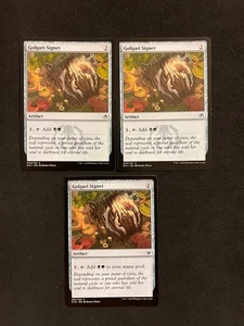 Golgari Signet x3 [2 Guild Kit/1 C16]  Magic MTG Cards LP - Picture 1 of 2