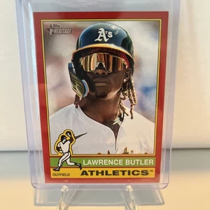2025 Topps Heritage Lawrence Butler Red Border Parallel #36 Athletics - Picture 1 of 2