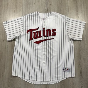 Vintage Minnesota Twins Jersey Size XXL 2XL Korean Made Embroidered Majestic - Picture 1 of 13