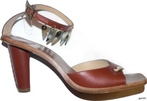 JORDAN NUOVE SCARPE CON TACCO CHARLES JOURDAN Paris 9 5 cinturino alla caviglia abalone avvolte in pelle