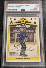 1977 O-PEE-CHEE WHA Gordie Howe PSA 9 (mc) CENTERED #1 Red Wings OPC Whalers