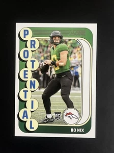 2024 Panini Score Bo Nix RC Protential #11 Broncos - Picture 1 of 2