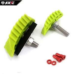 New Dirt Bike Nylon Rim Lock Sets 1.6 & 2.15 Width With Alu Cover And Washer Red - Picture 1 of 12