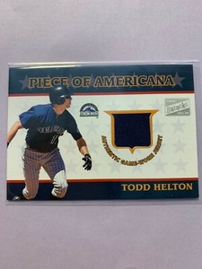 A6703 - 2003 Bazooka Piece of Americana Relics #TH Todd Helton E Jersey
