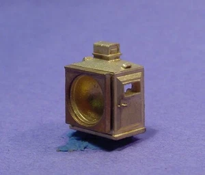 O/On3/On30 D&RGW "LATE" BOX STYLE HEADLIGHT WISEMAN BACK SHOP BRASS PART BS-117 - Picture 1 of 2