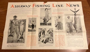 Ashaway Line & Twine Manufacturing Co 1929 Fishing Catalogue Brochure Newsletter - Picture 1 of 7