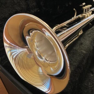 YAMAHA Trumpet YTR-850S Silver Plated Custom Series With Case From Japan USED - Picture 1 of 13