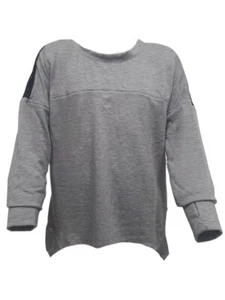 TEREZ Girl's Grey French Terry Sweatshirt #12428197 NWT - Picture 1 of 2
