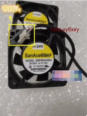 1 PCS SANYO 9WF0624H604 DC24V 0.15A Cooling Fan With White Plug 1zk - Image 1 of 4