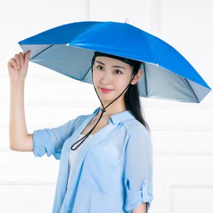Fishing Umbrella Hat Large Hat Umbrella Hat Umbrella - Picture 1 of 8