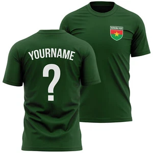 Personalisiertes T-Shirt Burkina Faso Abzeichen für Männer Shirt Fußball Er Fußball Cus... - Bild 1 von 10