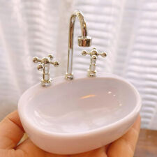 1/6 Scale Dollhouse Miniatures BJD Sink Basin W/ Faucet Bathroom Furniture decor