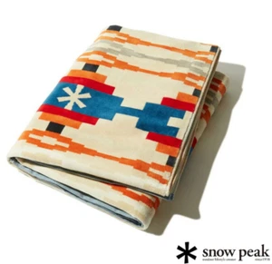 Snow Peak × PENDLETON Blanket Beige Camping Outdoor 40in x 70in New - Picture 1 of 4