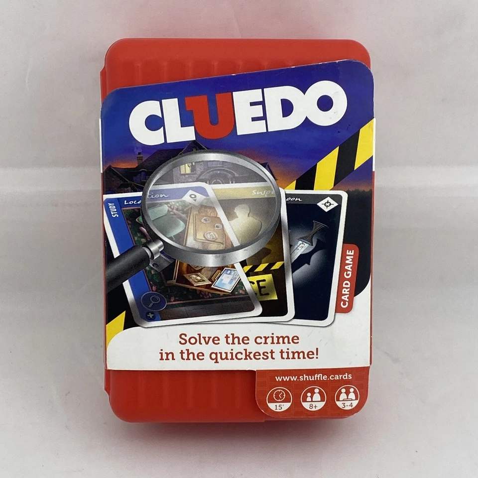 CLUEDO Solve the Crime Clue Card Game HASBRO 2015