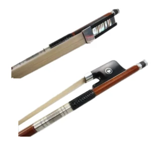 2pcs Advanced powerful Pernambuco Viola bow 4/4,silver mount ,round Stick - Picture 1 of 7